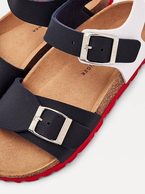 Tommy Hilfiger Square Csatos Pántos Szandál Fiú Kék | TH765VZP