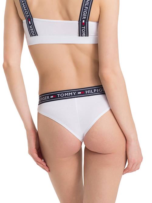 Tommy Hilfiger Stretch Pamut Brazilian Briefs Fehérnemű Női Fehér | TH271GNH