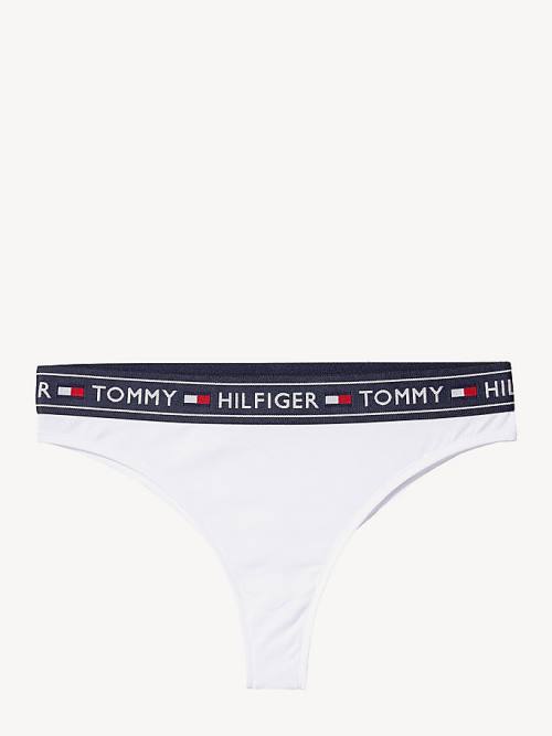 Tommy Hilfiger Stretch Pamut Brazilian Briefs Fehérnemű Női Fehér | TH271GNH