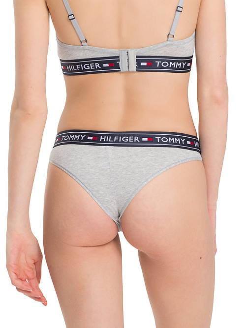 Tommy Hilfiger Stretch Pamut Brazilian Briefs Fehérnemű Női Szürke | TH683HUA