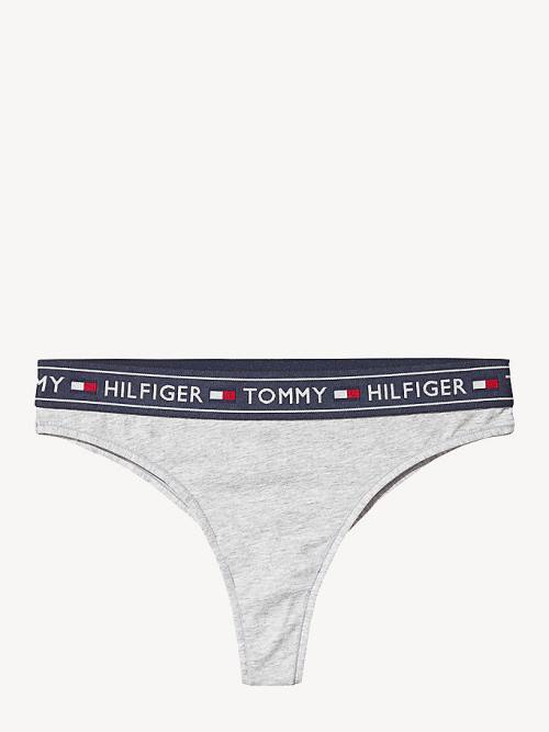 Tommy Hilfiger Stretch Pamut Brazilian Briefs Fehérnemű Női Szürke | TH683HUA