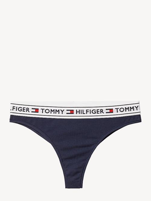 Tommy Hilfiger Stretch Pamut Brazilian Briefs Fehérnemű Női Kék | TH952RUY