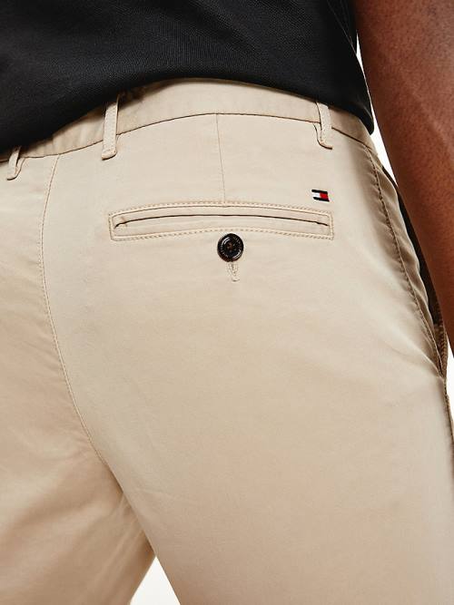 Tommy Hilfiger Stretch Pamut Chinos Nadrág Férfi Khaki | TH694DNG