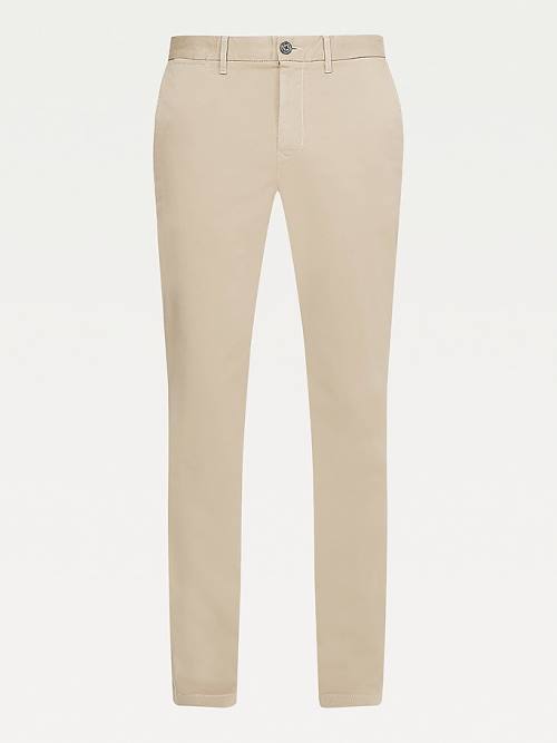 Tommy Hilfiger Stretch Pamut Chinos Nadrág Férfi Khaki | TH694DNG