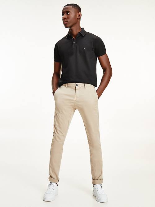 Tommy Hilfiger Stretch Pamut Chinos Nadrág Férfi Khaki | TH694DNG