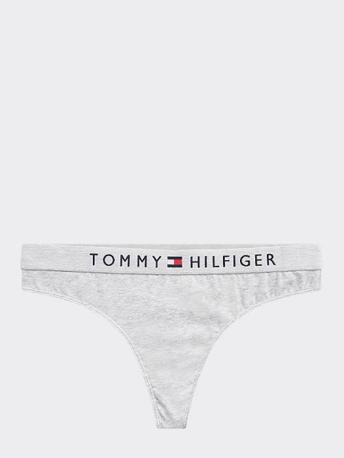 Tommy Hilfiger Stretch Pamut Tanga Fehérnemű Női Szürke | TH709ZTA