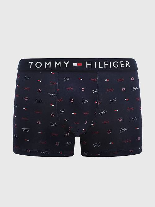 Tommy Hilfiger Stretch Pamut Trunks And Socks Set Fehérnemű Férfi Barna | TH946LWF