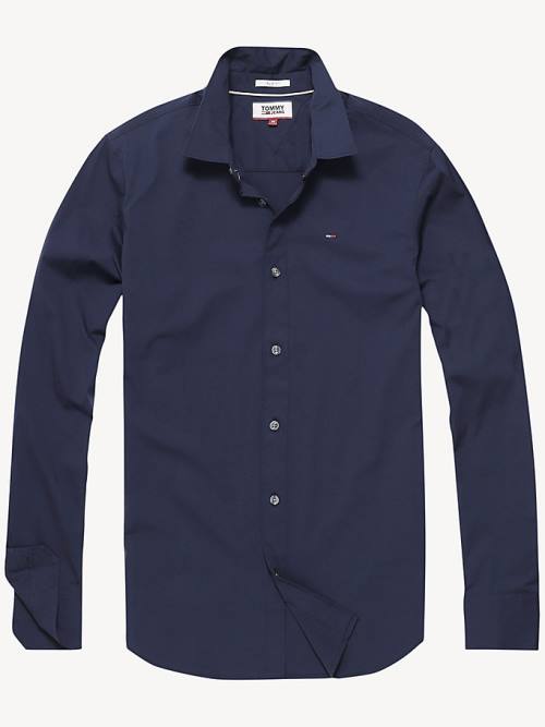 Tommy Hilfiger Stretch Slim Fit Ingek Férfi Kék | TH219EVW