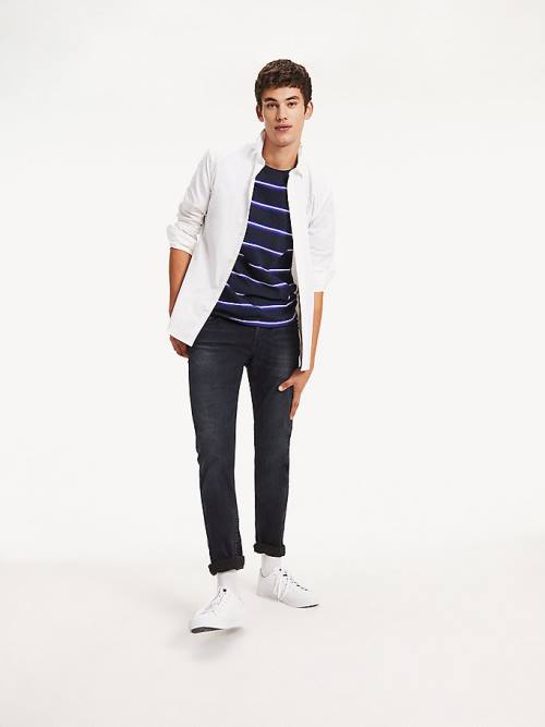 Tommy Hilfiger Stretch Slim Fit Ingek Férfi Fehér | TH452PJV