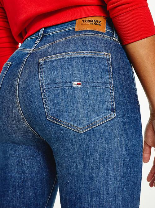 Tommy Hilfiger Sylvia High Rise Skinny Faded Farmer Női Denim | TH097NSA