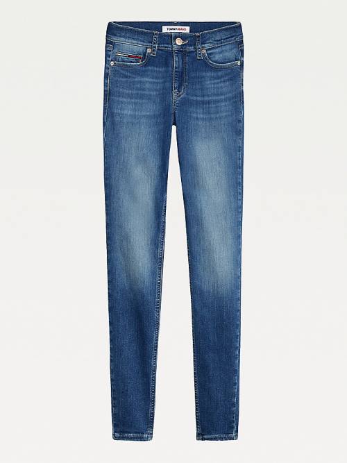 Tommy Hilfiger Sylvia High Rise Skinny Faded Farmer Női Denim | TH097NSA