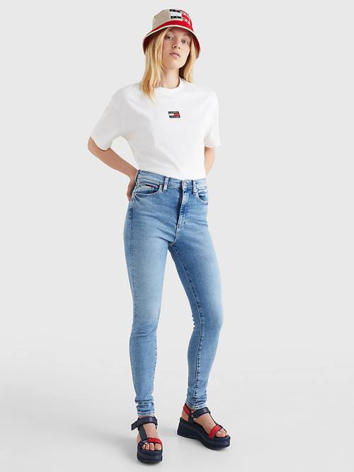 Tommy Hilfiger Sylvia High Rise Super Skinny Farmer Női Denim | TH139RZW