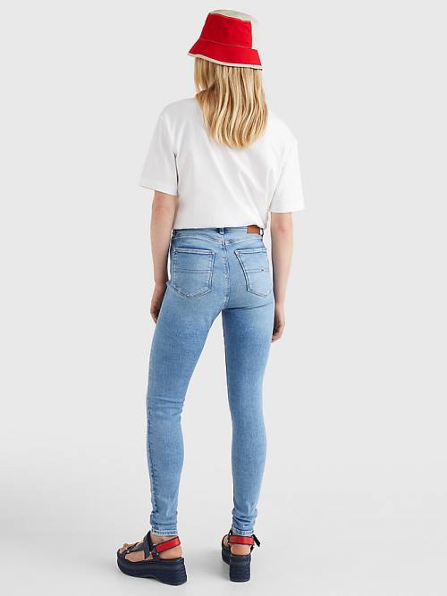 Tommy Hilfiger Sylvia High Rise Super Skinny Farmer Női Denim | TH139RZW