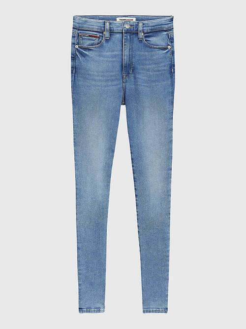 Tommy Hilfiger Sylvia High Rise Super Skinny Farmer Női Denim | TH139RZW