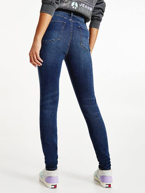 Tommy Hilfiger Sylvia High Rise Super Skinny Farmer Női Denim | TH217CPJ