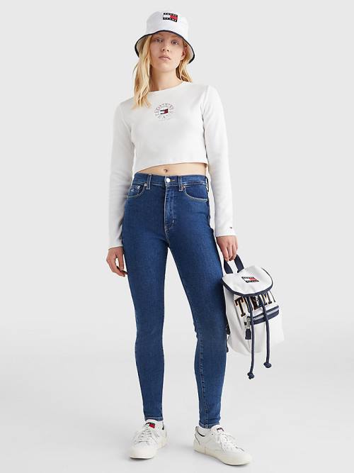 Tommy Hilfiger Sylvia High Rise Super Skinny Farmer Női Denim | TH256FST