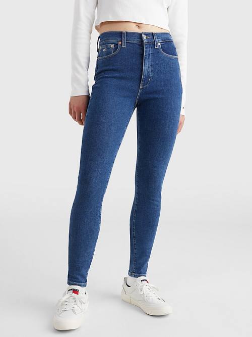 Tommy Hilfiger Sylvia High Rise Super Skinny Farmer Női Denim | TH256FST