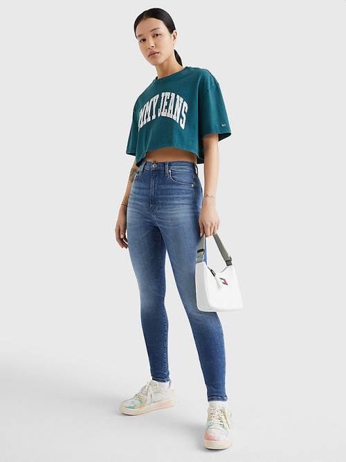 Tommy Hilfiger Sylvia High Rise Super Skinny Farmer Női Denim | TH368RSW