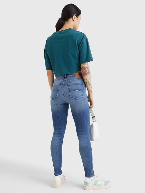 Tommy Hilfiger Sylvia High Rise Super Skinny Farmer Női Denim | TH368RSW