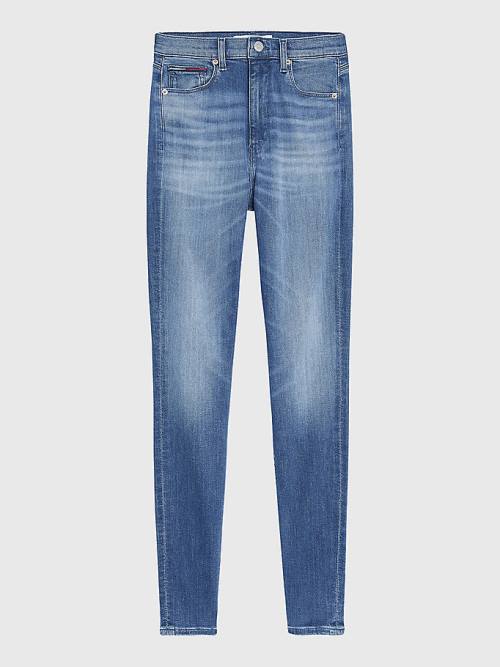 Tommy Hilfiger Sylvia High Rise Super Skinny Farmer Női Denim | TH368RSW