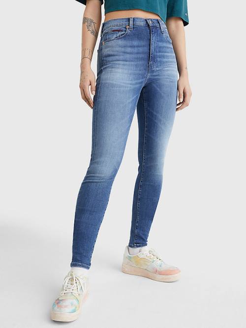 Tommy Hilfiger Sylvia High Rise Super Skinny Farmer Női Denim | TH368RSW