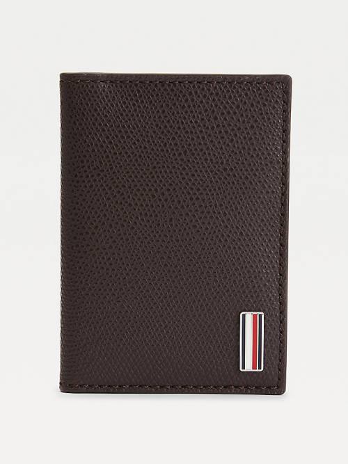 Tommy Hilfiger TH Business Bifold Bőr Pénztárca Férfi Barna | TH215TIW