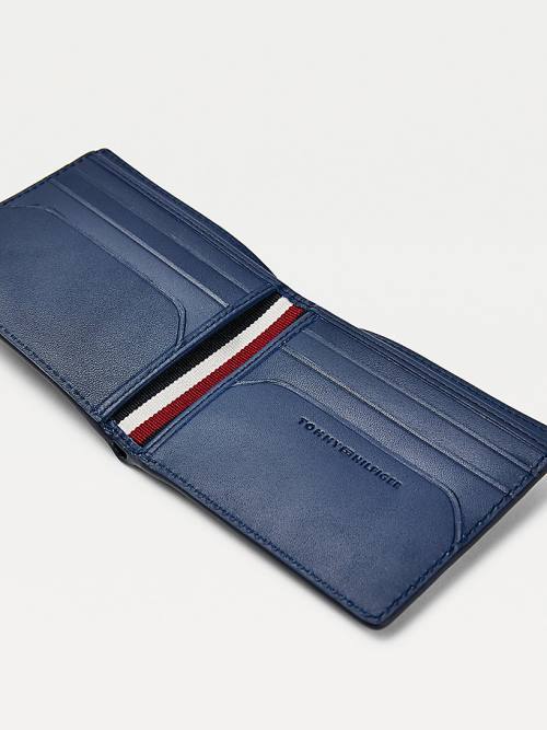 Tommy Hilfiger TH Business Monogram Small Card Pénztárca Férfi Kék | TH062UVB