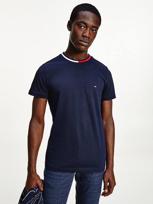 Tommy Hilfiger TH Cool Flag Collar Póló Férfi Kék | TH132FYV