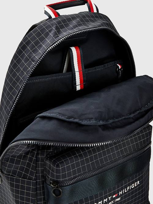 Tommy Hilfiger TH Established Backpack Táska Férfi Kék | TH410NTO