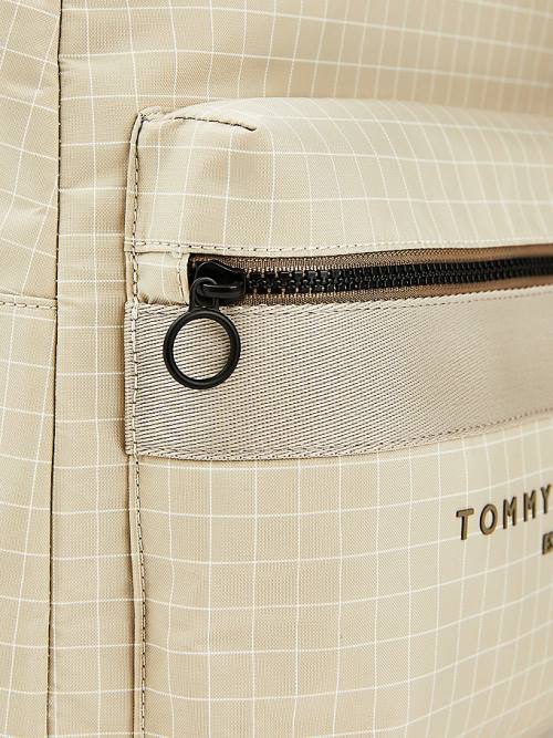 Tommy Hilfiger TH Established Backpack Táska Férfi Bézs | TH719TQX