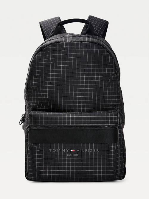 Tommy Hilfiger TH Established Backpack Táska Férfi Fekete | TH836JPF