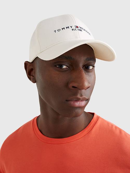 Tommy Hilfiger TH Established Baseball Cap Kalap Férfi Fehér | TH465LBI