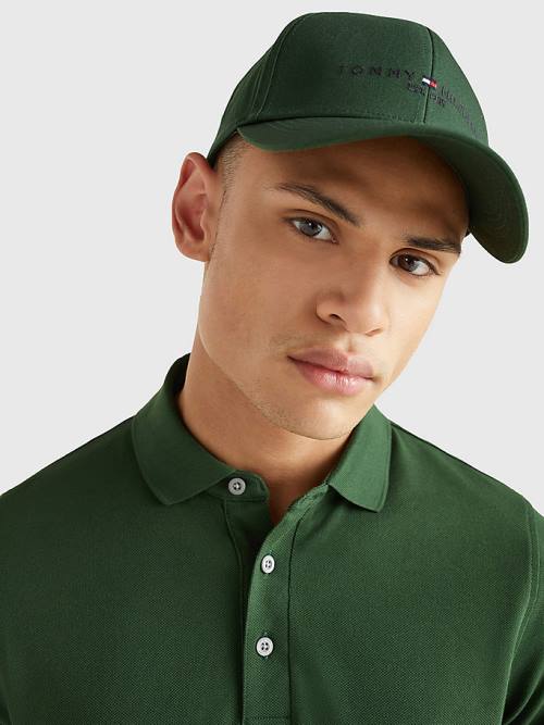 Tommy Hilfiger TH Established Baseball Cap Kalap Férfi Zöld | TH563JSH