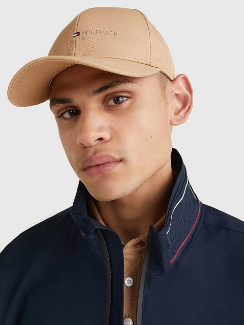 Tommy Hilfiger TH Established Baseball Cap Kalap Férfi Khaki | TH740ZVU