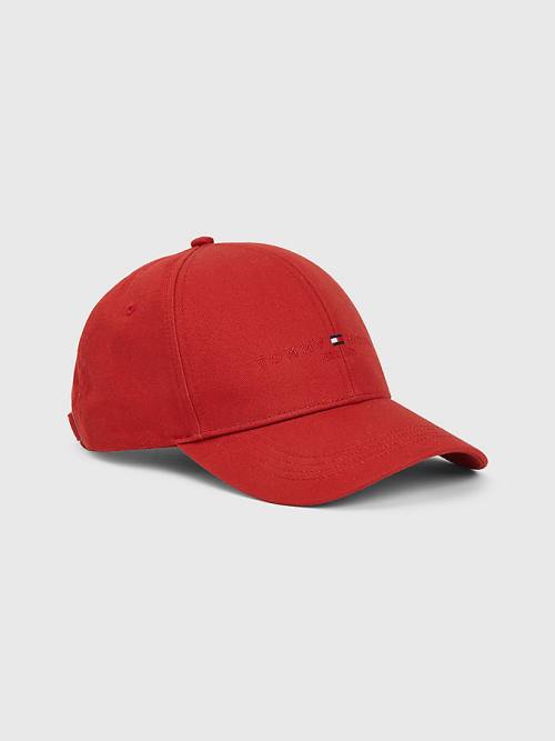 Tommy Hilfiger TH Established Baseball Cap Kalap Férfi Piros | TH869BCK