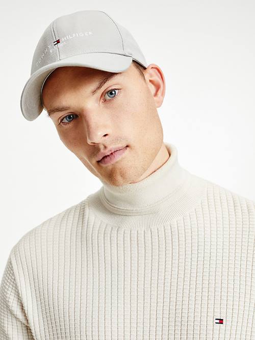 Tommy Hilfiger TH Established Baseball Cap Kalap Férfi Szürke | TH928UQX