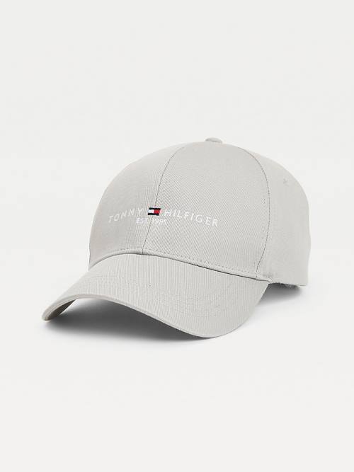 Tommy Hilfiger TH Established Baseball Cap Kalap Férfi Szürke | TH928UQX