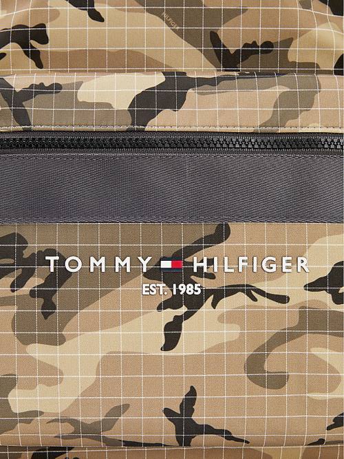 Tommy Hilfiger TH Established Camouflage Backpack Táska Férfi Zöld | TH105MWR