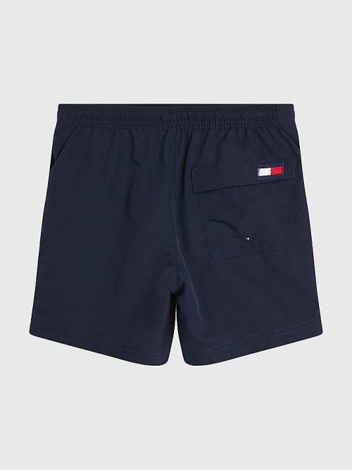 Tommy Hilfiger TH Established Drawstring Mid Length Shorts Fürdőruha Fiú Kék | TH286RWE