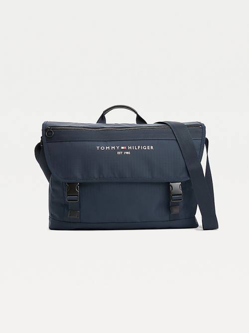 Tommy Hilfiger TH Established Messenger Táska Férfi Kék | TH246XTA