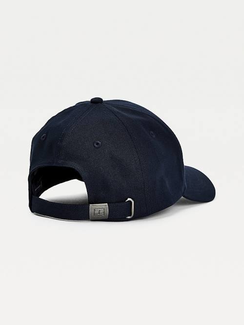 Tommy Hilfiger TH Established Organic Pamut Cap Kalap Férfi Kék | TH317EOD