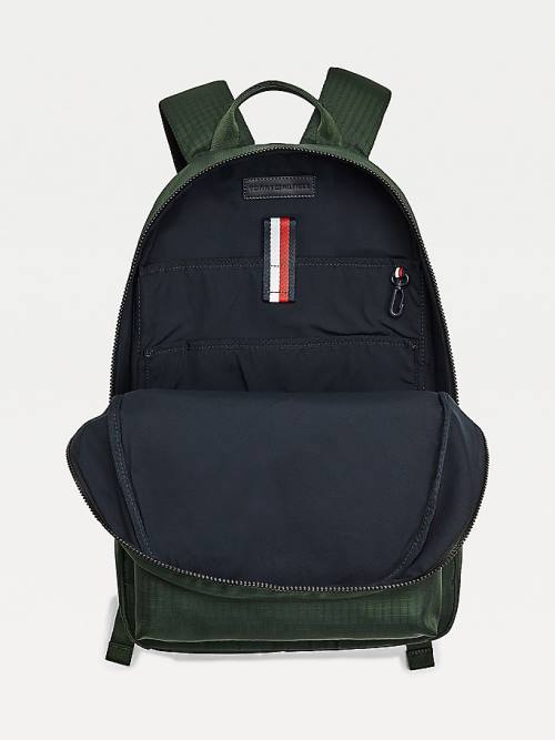 Tommy Hilfiger TH Established Recycled Polyester Backpack Táska Férfi Zöld | TH318YBH