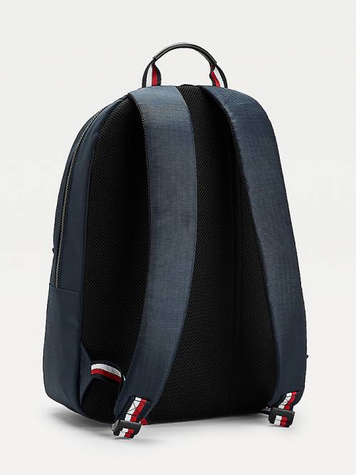 Tommy Hilfiger TH Established Recycled Polyester Backpack Táska Férfi Kék | TH506MLC