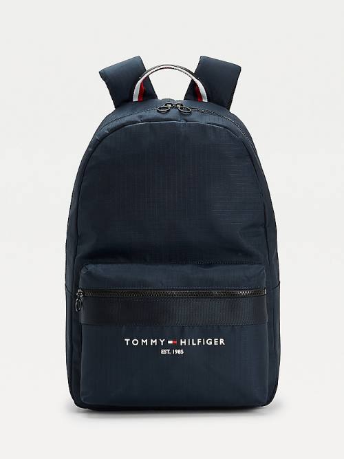 Tommy Hilfiger TH Established Recycled Polyester Backpack Táska Férfi Kék | TH506MLC