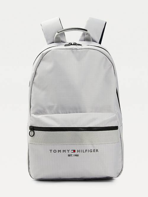 Tommy Hilfiger TH Established Recycled Polyester Backpack Táska Férfi Szürke | TH805VCO