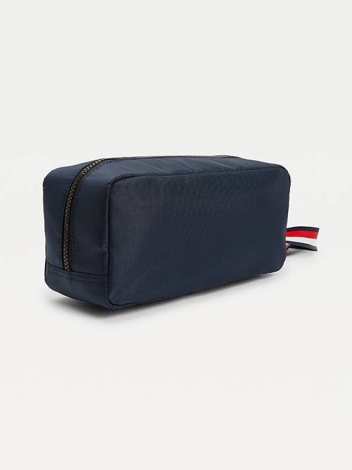 Tommy Hilfiger TH Established Recycled Washbag Táska Férfi Kék | TH791DZH