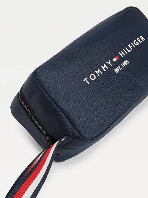 Tommy Hilfiger TH Established Recycled Washbag Táska Férfi Kék | TH791DZH