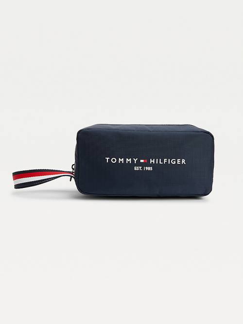 Tommy Hilfiger TH Established Recycled Washbag Táska Férfi Kék | TH791DZH