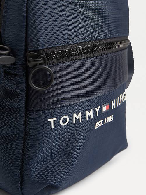 Tommy Hilfiger TH Established Small Reporter Táska Férfi Kék | TH608SZE