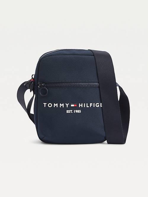 Tommy Hilfiger TH Established Small Reporter Táska Férfi Kék | TH625FVO